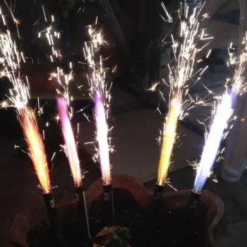 Color-changing fountain firework